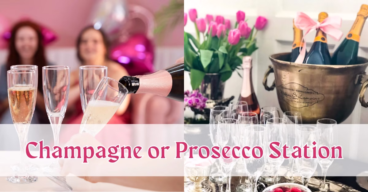 Champagne or Prosecco Station