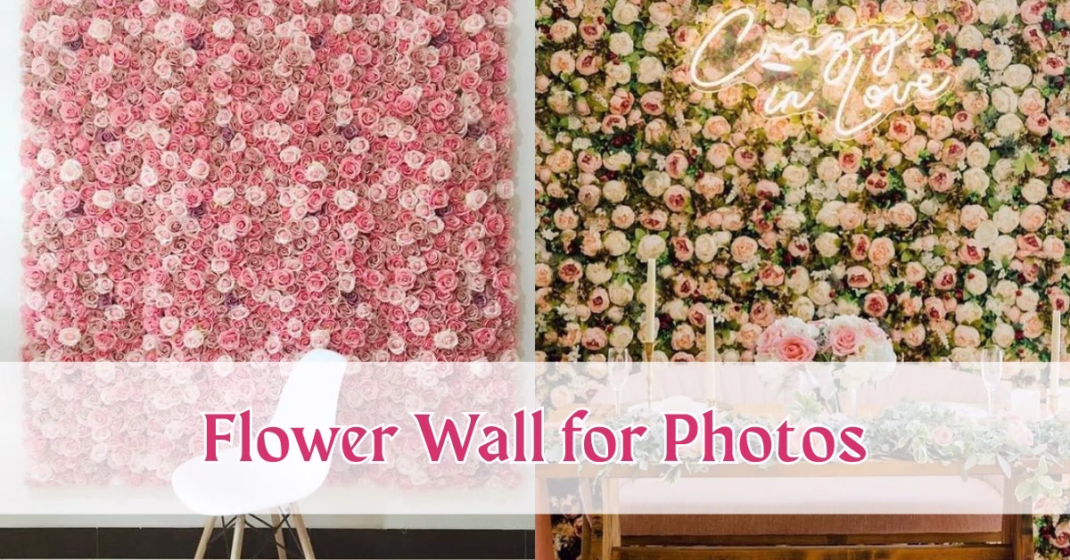 Flower Wall for Photos