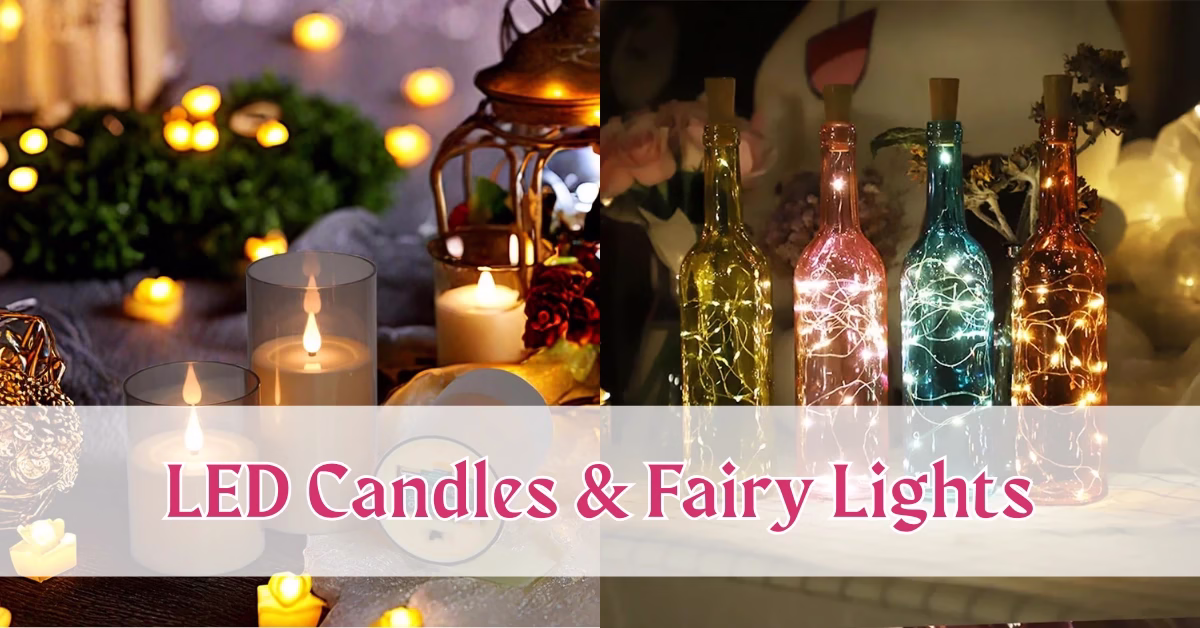 LED Candles & Fairy Lights